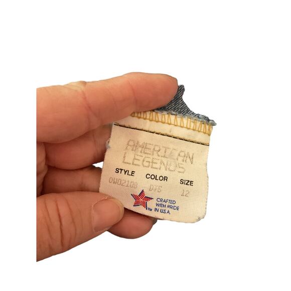 Vintage “American Legends” Pleat Front Jean Sz 12 USA - Picture 2 of 10